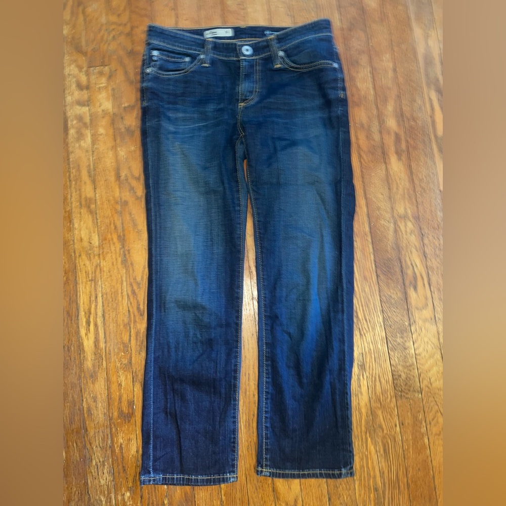 Ag Adriano Goldschmeid the Capri relaxed straight fit jeans made USA